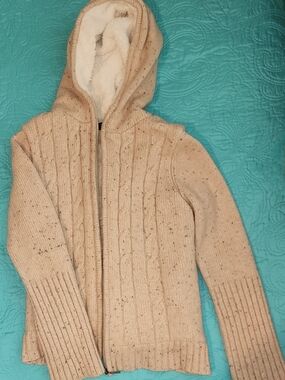 Peter Storm Winter Edition Cream Sherpa Lined Ribbed Jacket